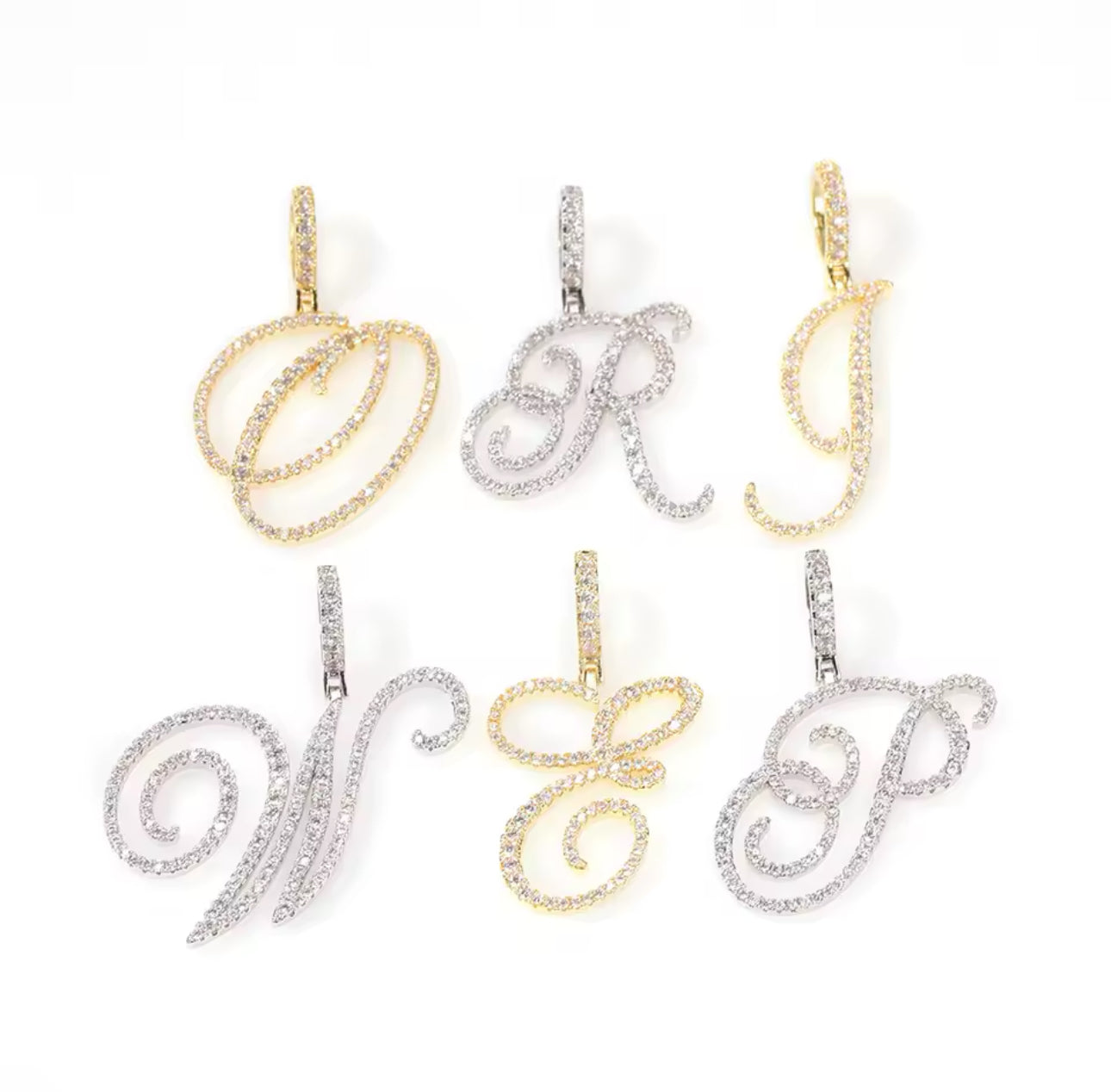 Cursive letter necklace