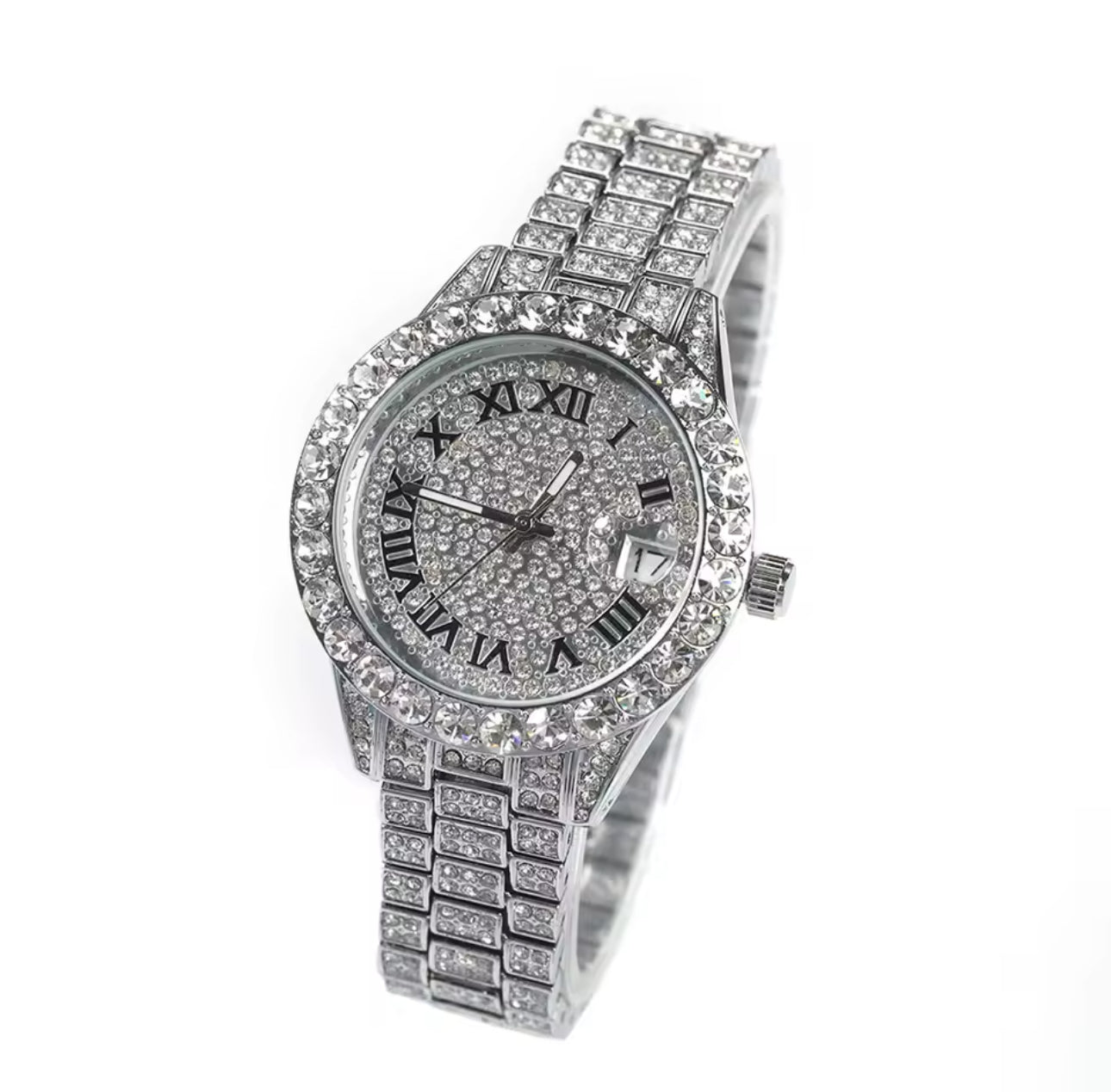 Iced out watch