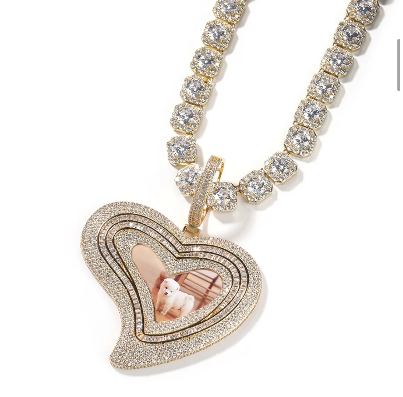 Heart photo pendant
