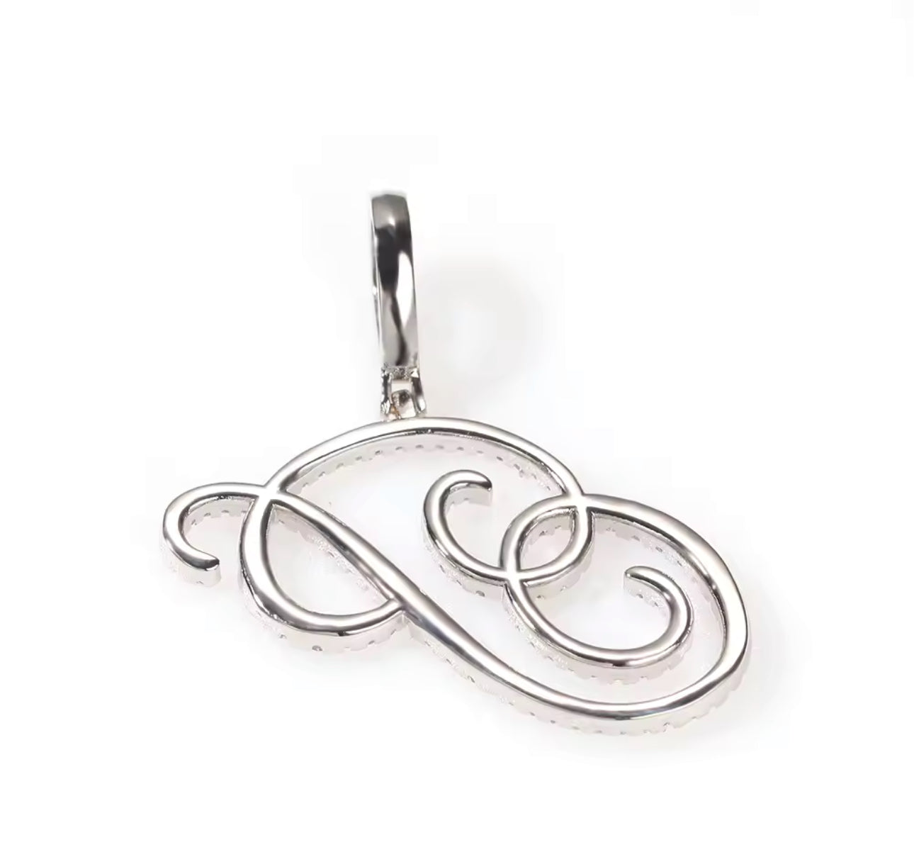 Cursive letter necklace