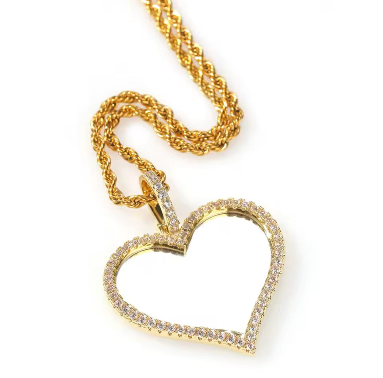 Heart custom photo pendant
