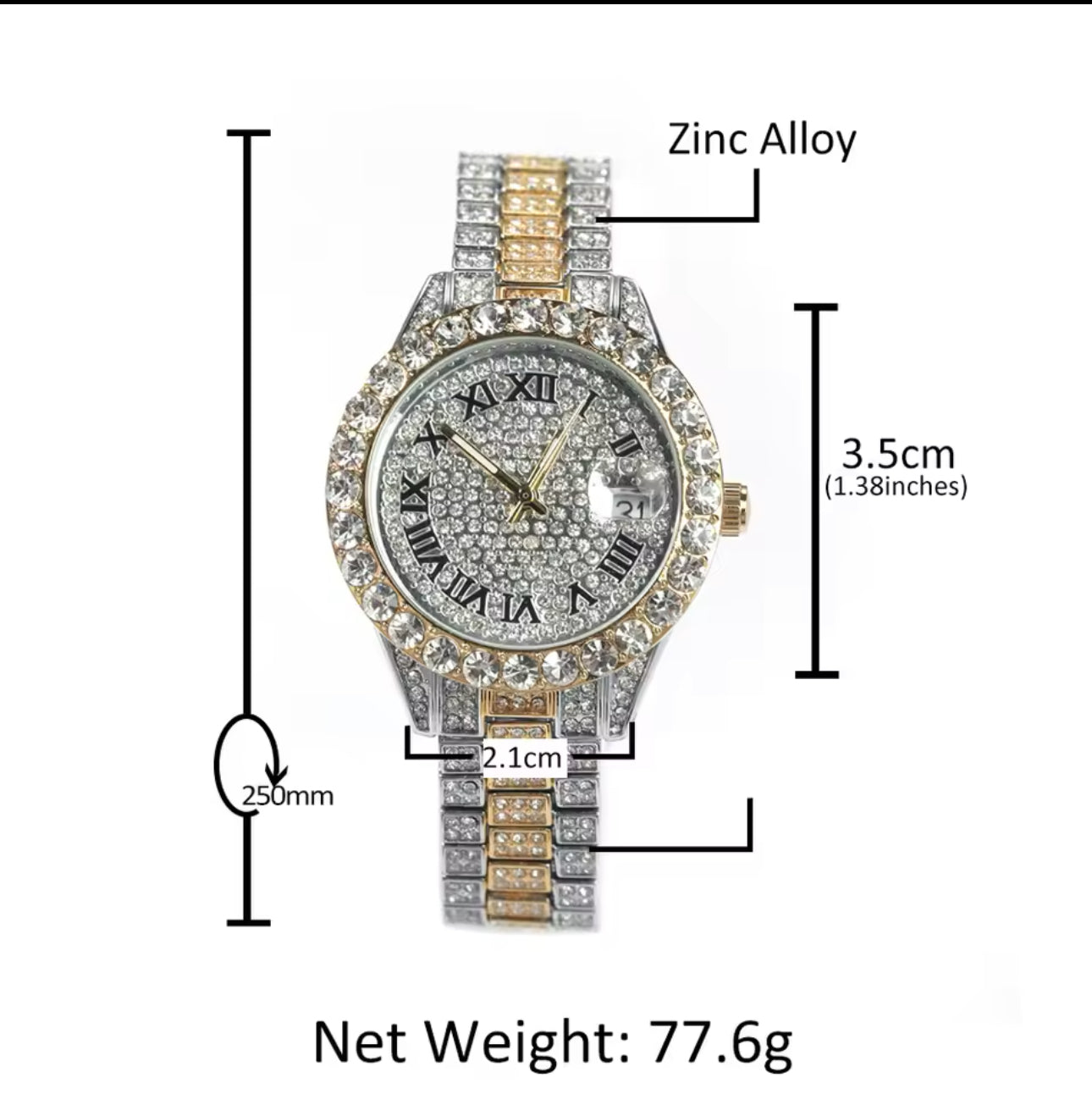 Iced out watch
